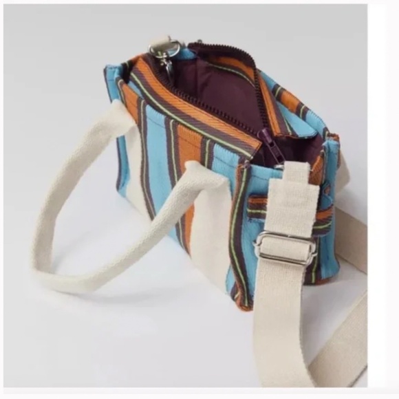 ⭐️ BDG Serena Mesh Striped Chic Hipster Hippie Artsy Modern Hip Mini Tote Bag - Picture 5 of 7